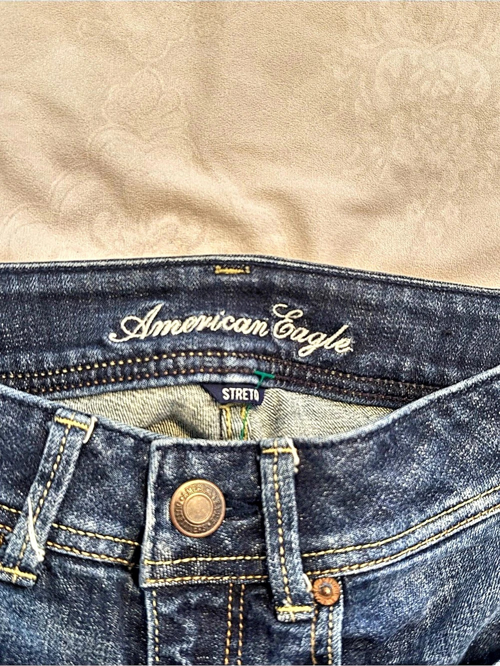 American Eagle Original Bootcut Jeans in Blue Size 0 - Picture 3 of 4